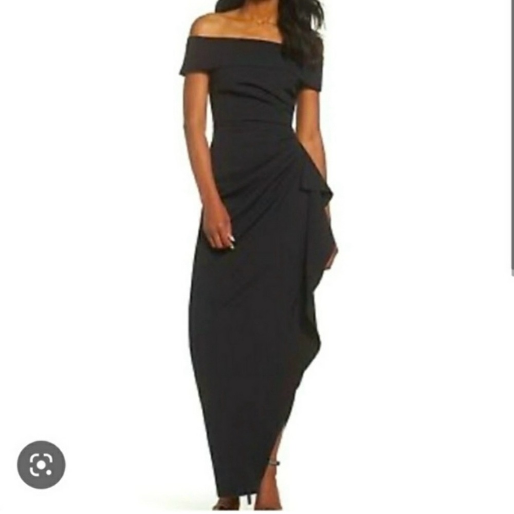 Vince Camuto One Shoulder Black Dress